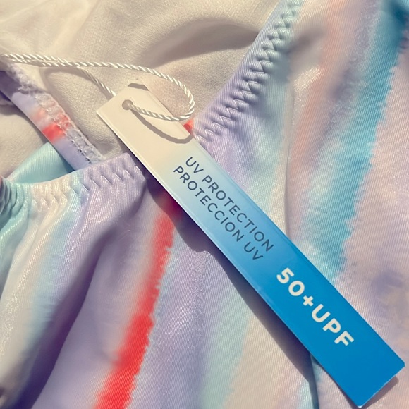 Lucky Brand 2-Piece Bikini Set Blue Tint, Size L (12/14) New w/Tag - Picture 8 of 9